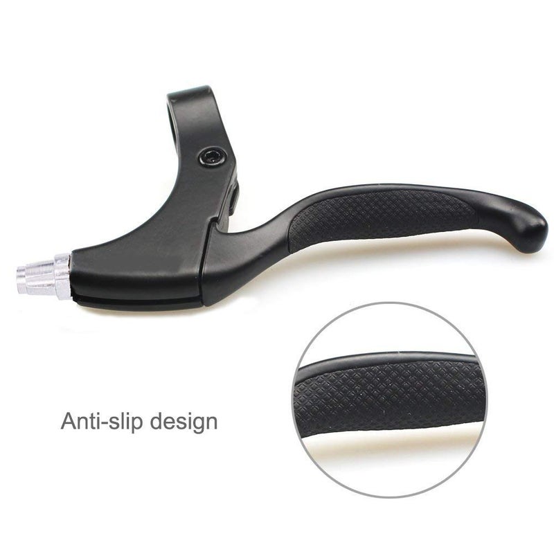 WAKE أذرع فرامل دراجة WAKE 2 قطعة مقابض فرامل دراجة جبلية مضادة للانزلاق 4 أصابع بقطر 2.2 سم لمعظم الدراجات، دراجة طريق، MTB، BMX، ركوب الدراجات (سبائك الألمنيوم، غير قابلة للانزلاق) - Image 2